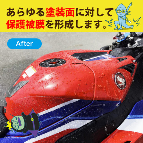 コーティングスターターキット　REPELLENT 超艶出し撥水コーティング剤 ＋R★CLOTH ハイブリッドクロス　セット
